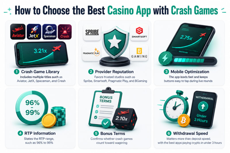 Choosing best casino app with crash games tutorial