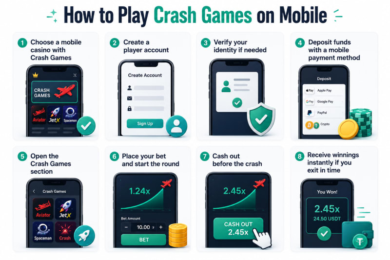 How to play crash games on mobile guide