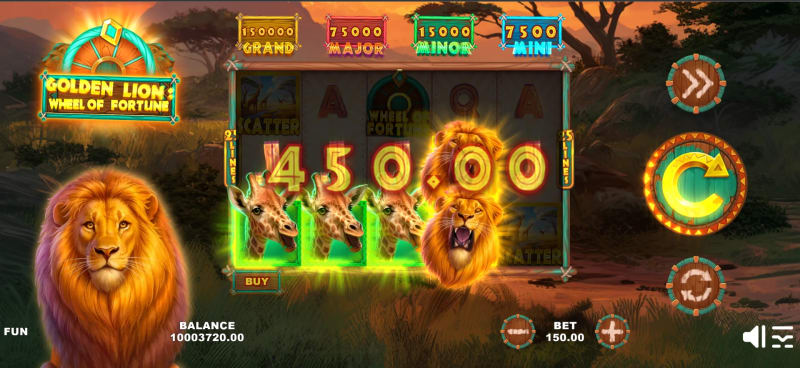 Wheel of Fortune is a thrilling lion-themed slot