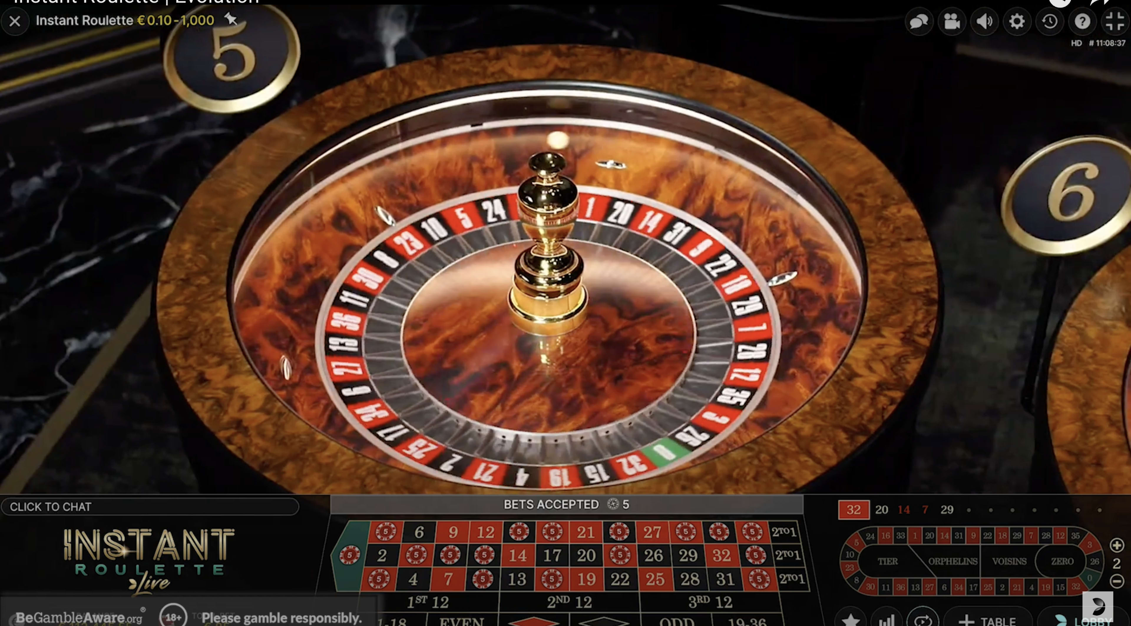 Live Instant Roulette Rules and Gameplay