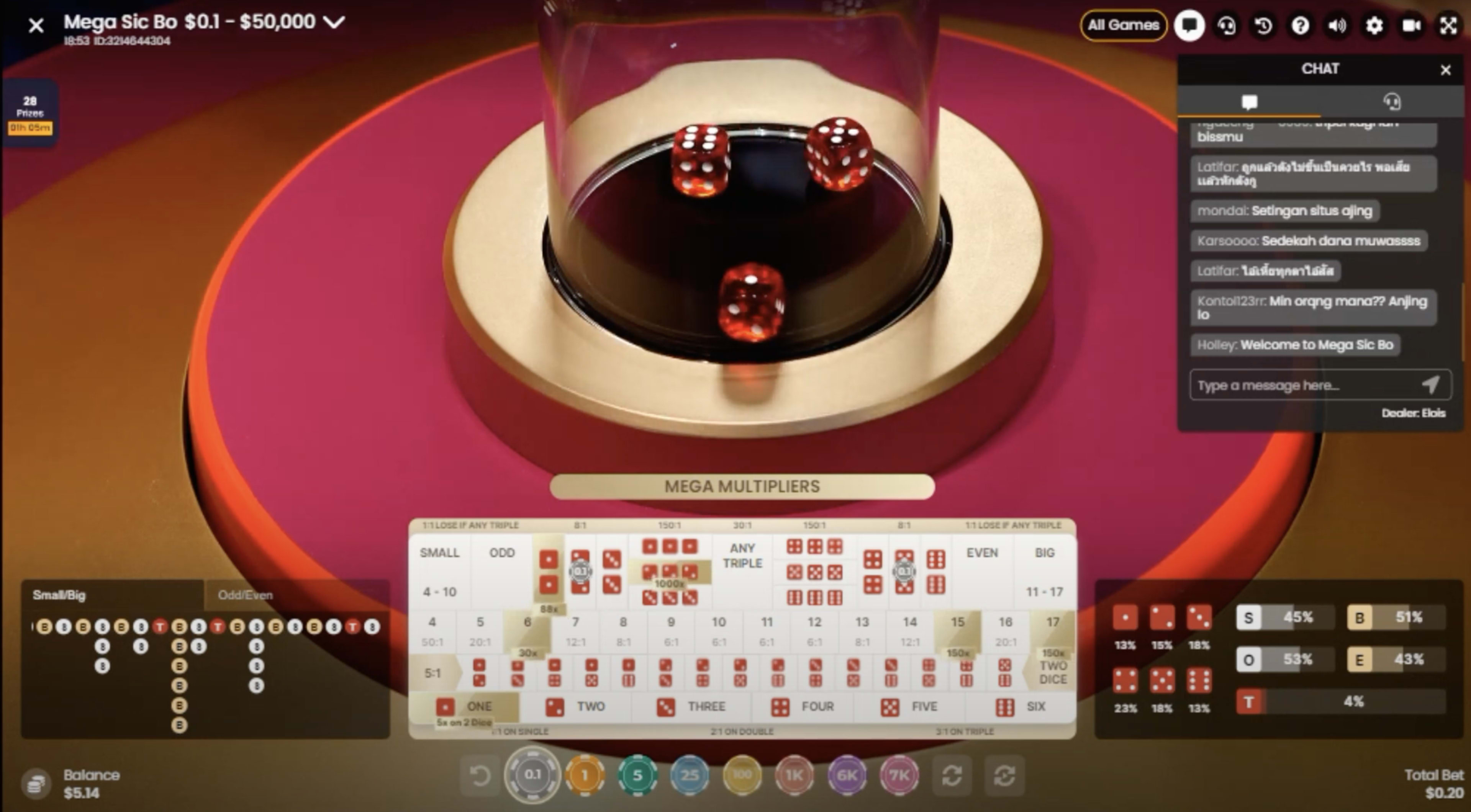 Mega Sic Bo Rules and Gameplay