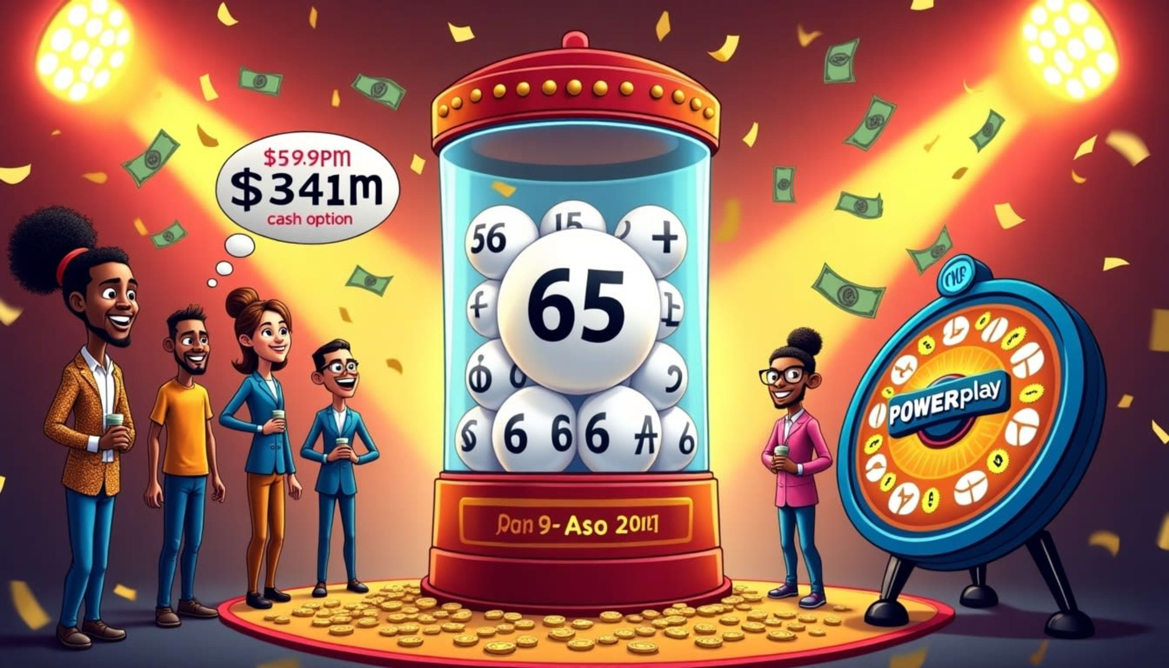 Powerball Soars to $65M: Tonight's Draw Excitement image