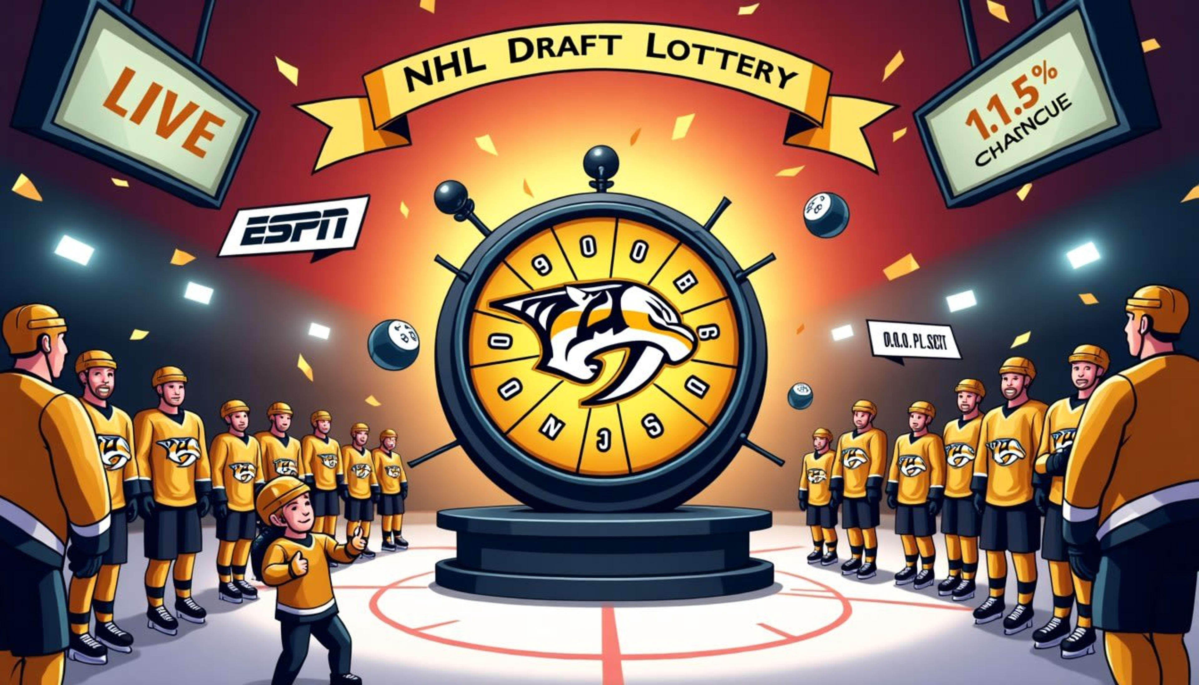 Predators Eye Historic No. 1 Pick in NHL Draft Lottery image