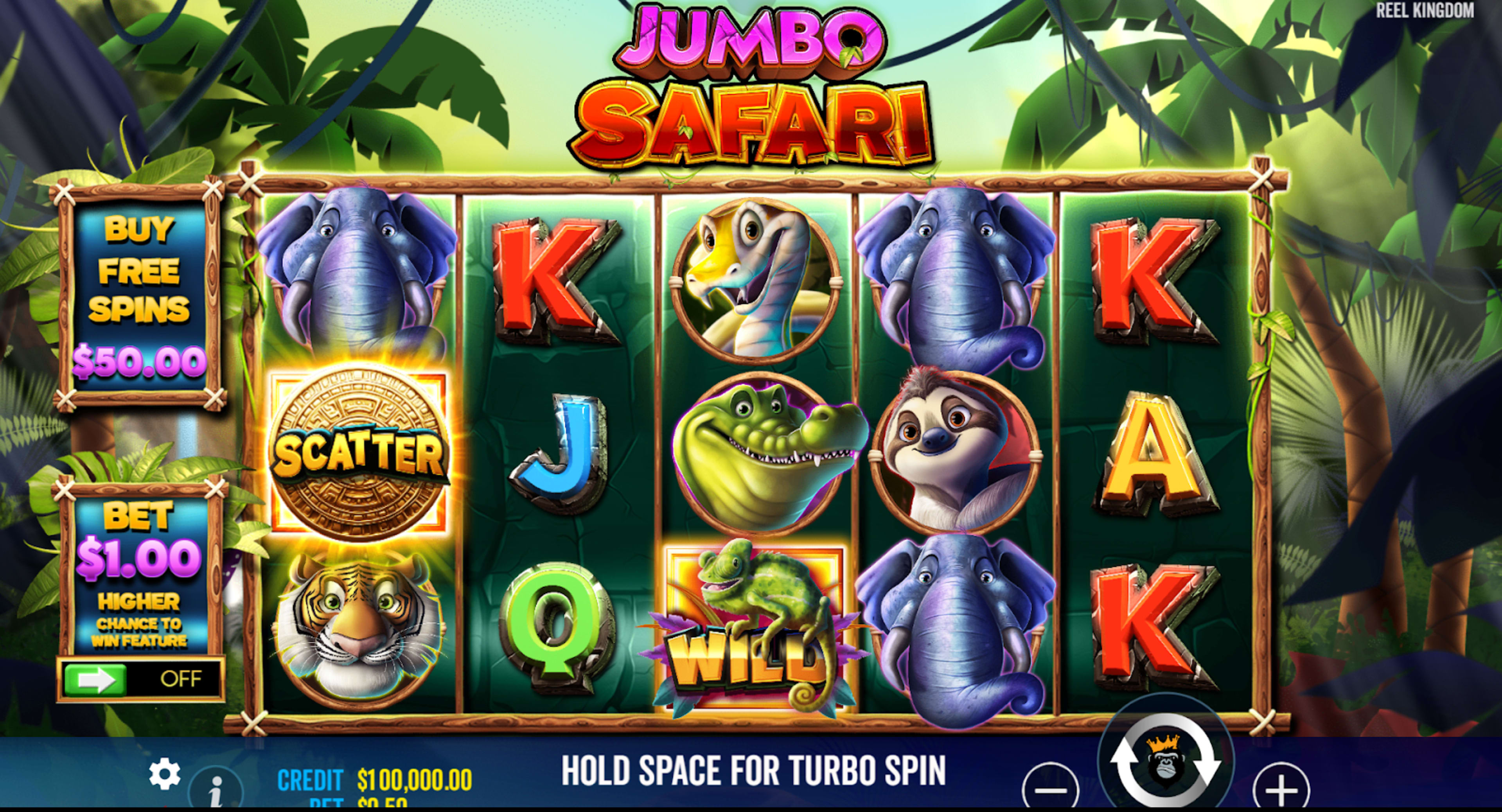 Jumbo Safari Gameplay screen
