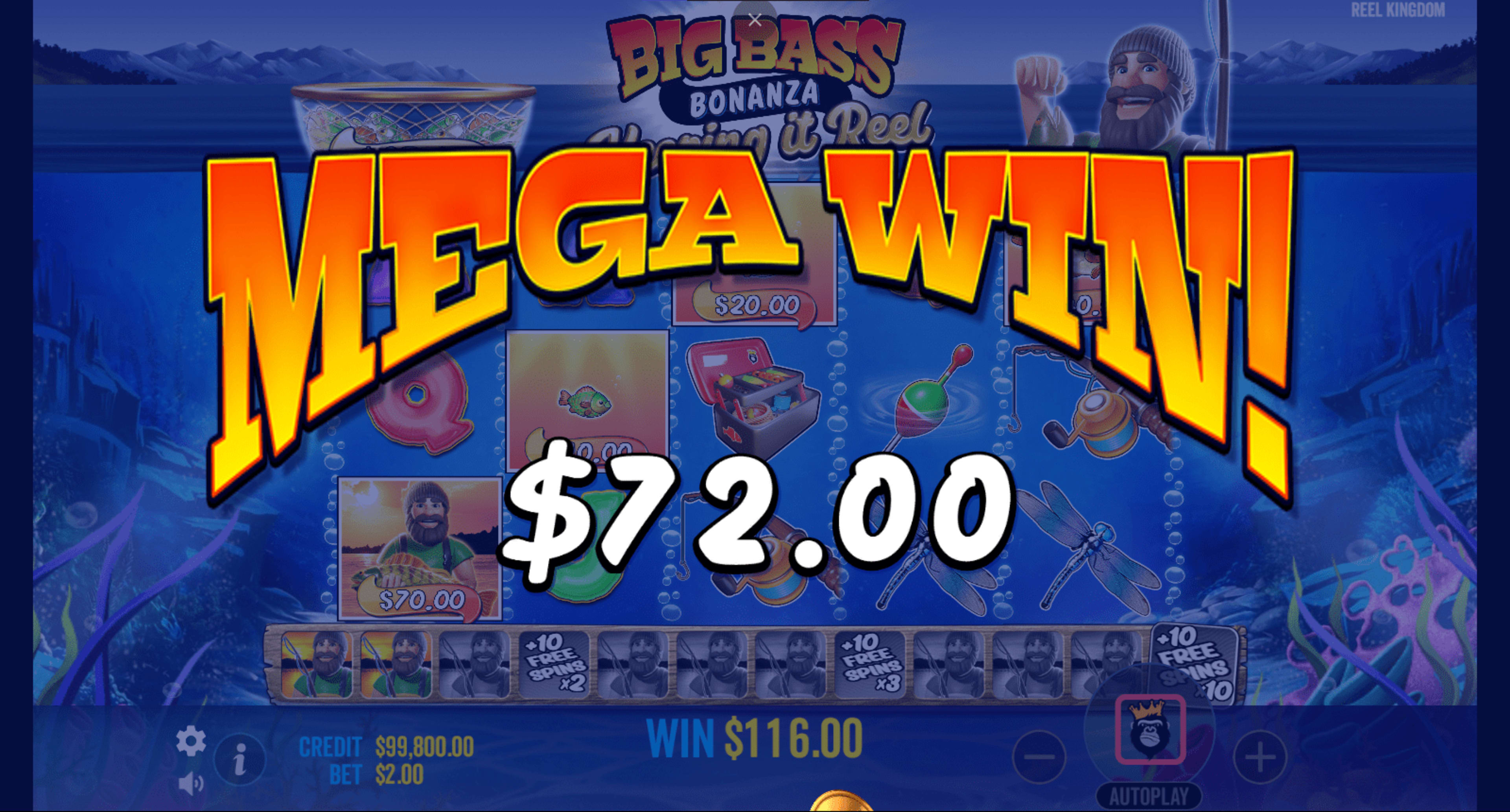 Big Bass Bonanza Keeping It Reel Mega Wins screen