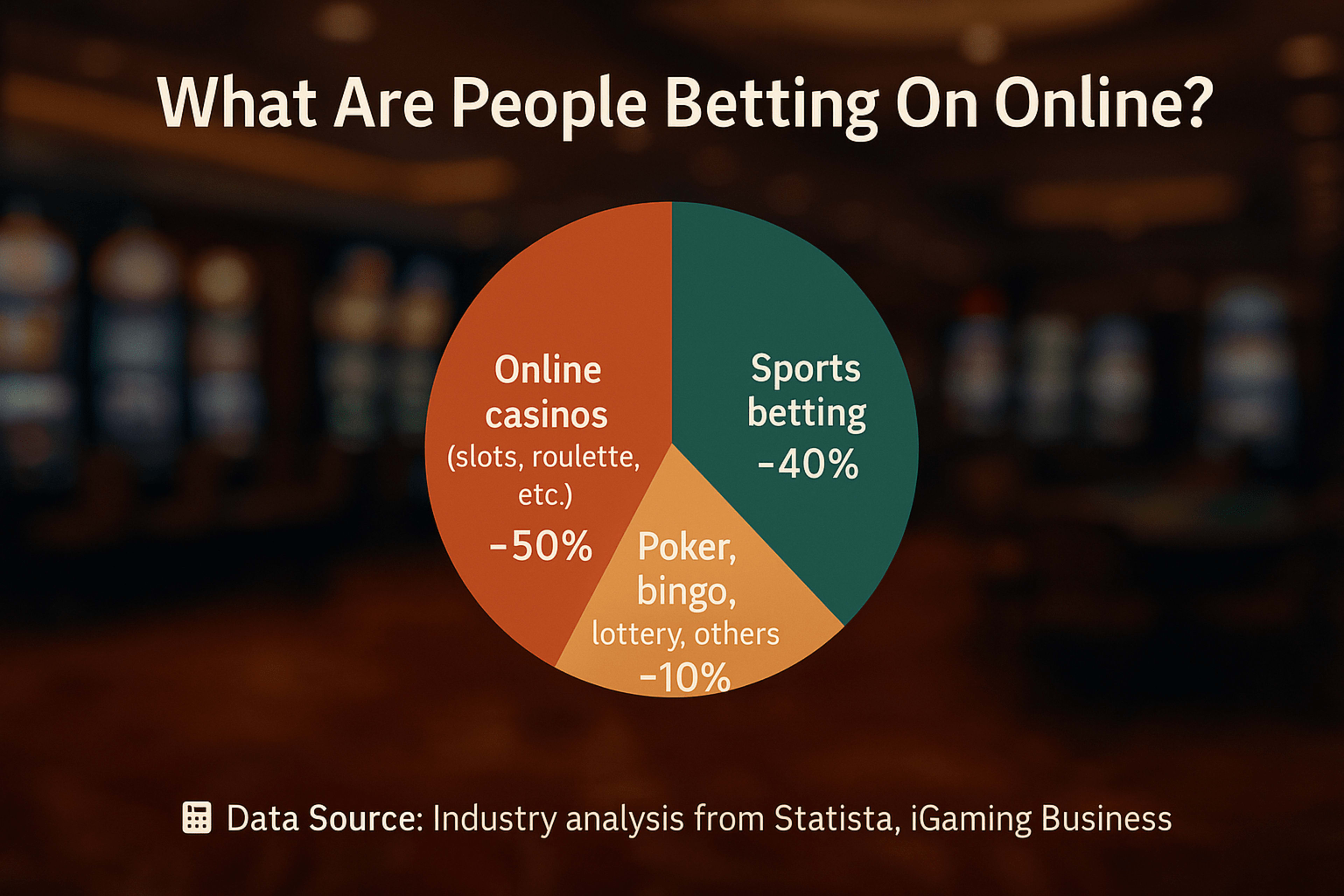 Pie Chart Depicting The Types of Bets Played Worldwide