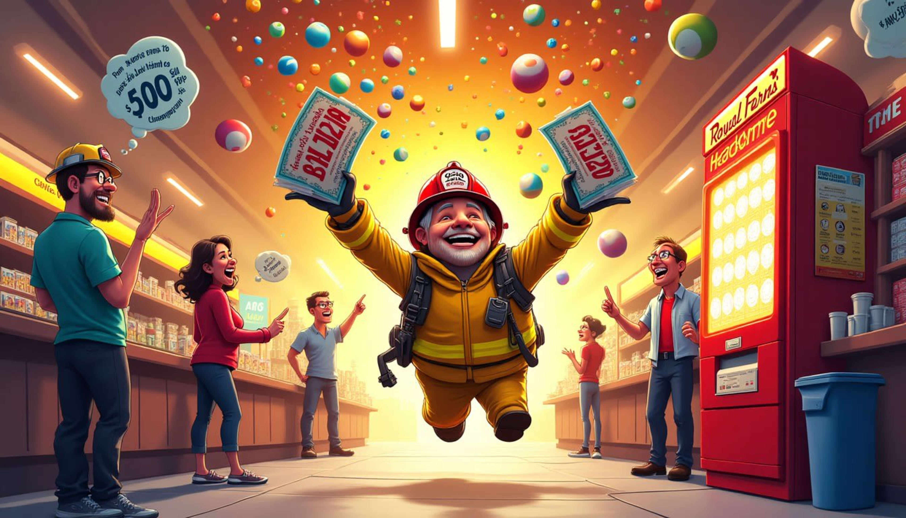 Retired Firefighter's Double Lottery Luck Ignites Hope image