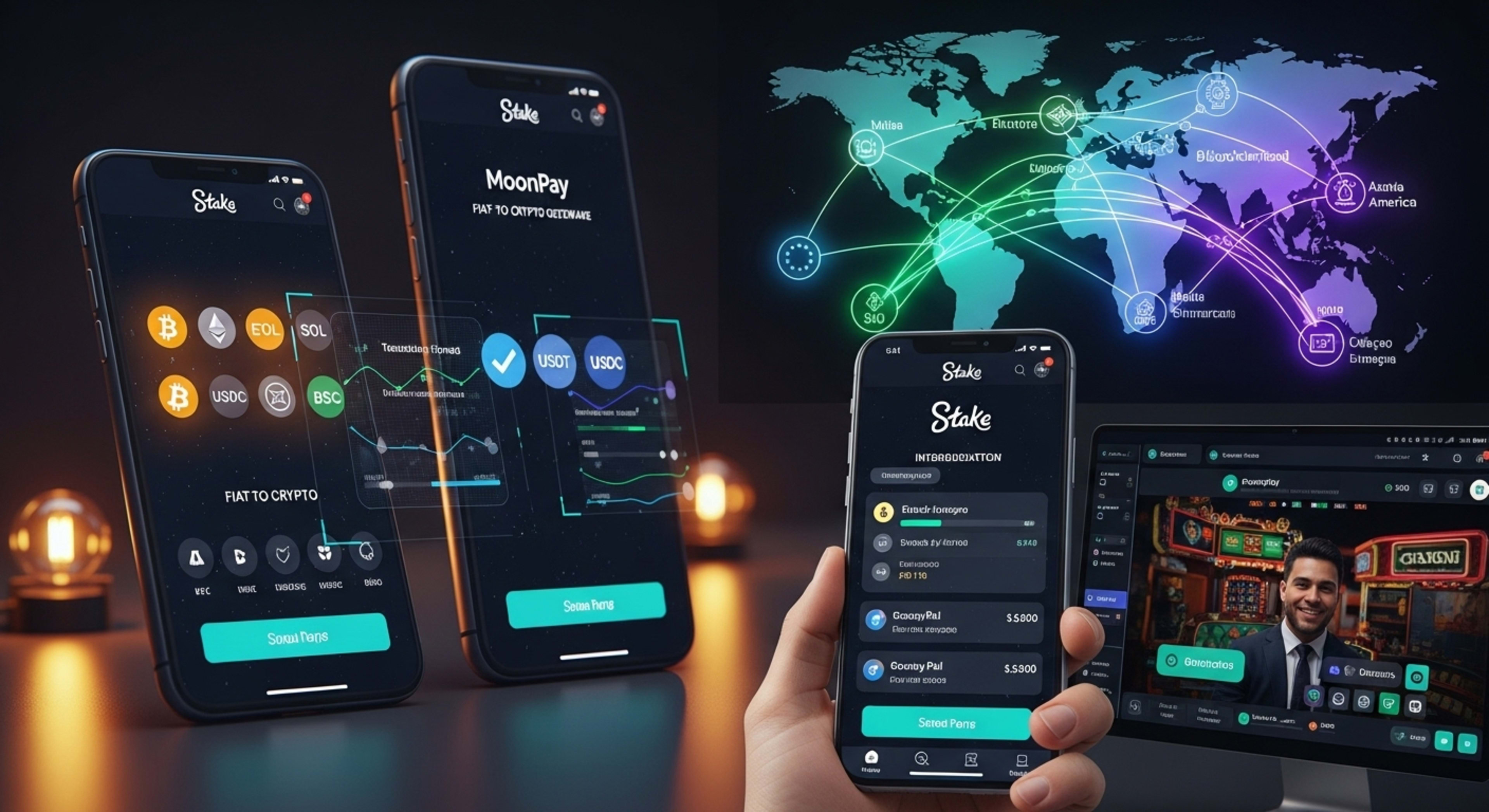 MoonPay Partners with Stake to Enhance Crypto Casino Payments