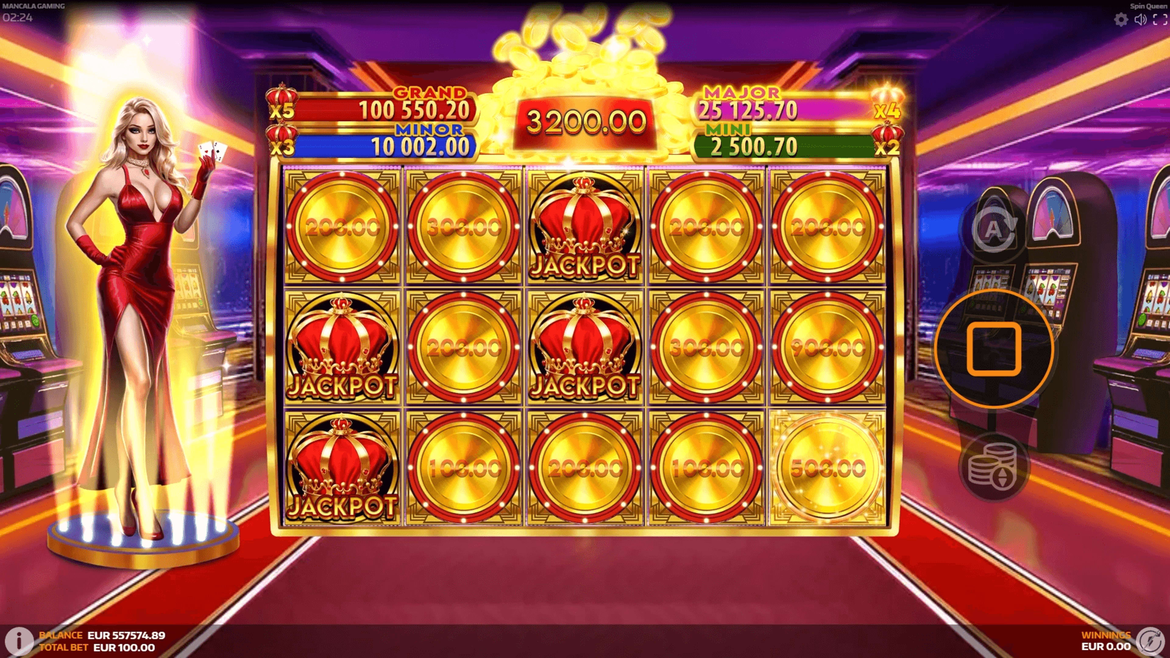 Huge wins at Spin Qeen by Mancala