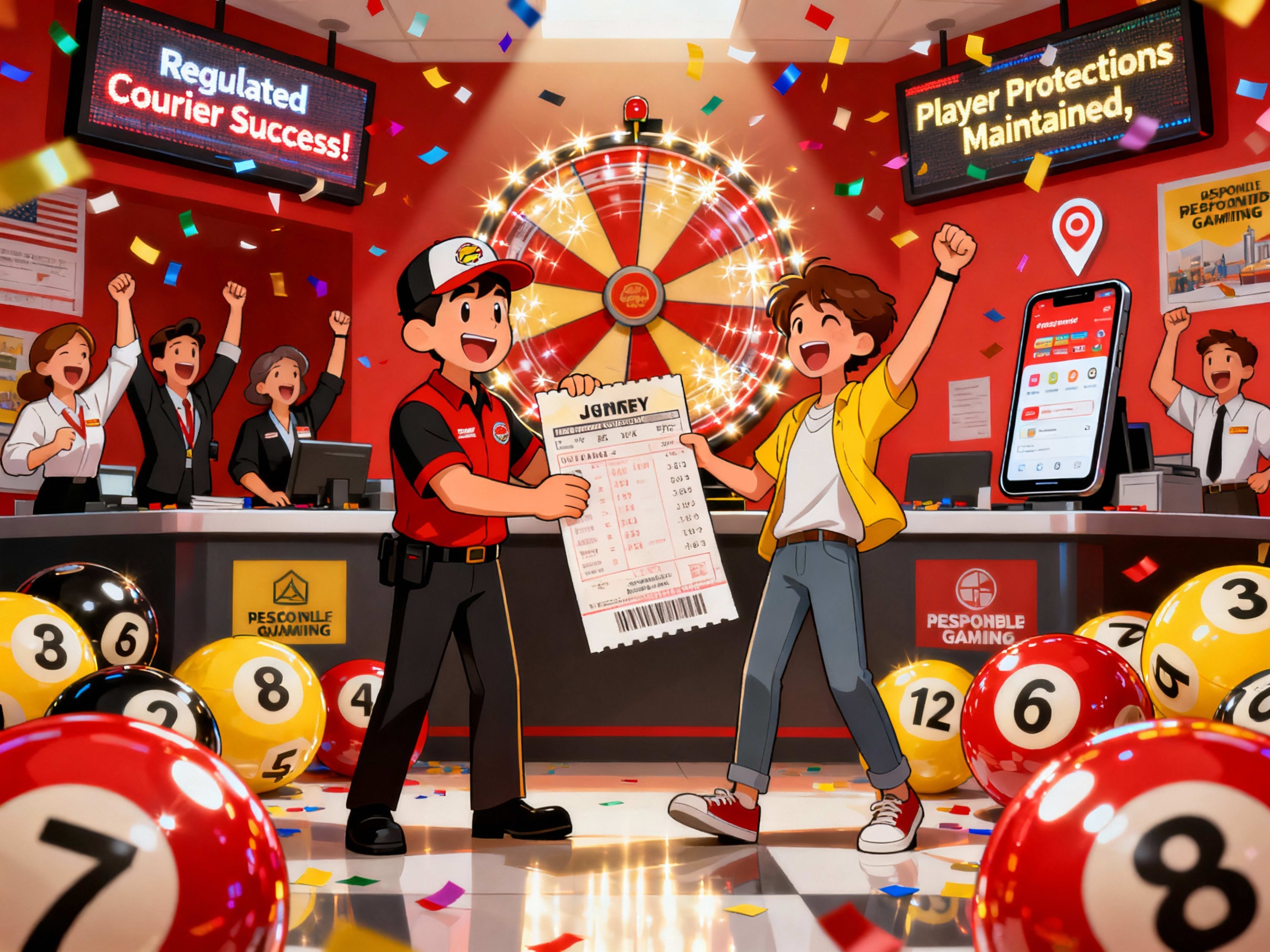 New Jersey proposes lighter oversight for licensed lottery couriers