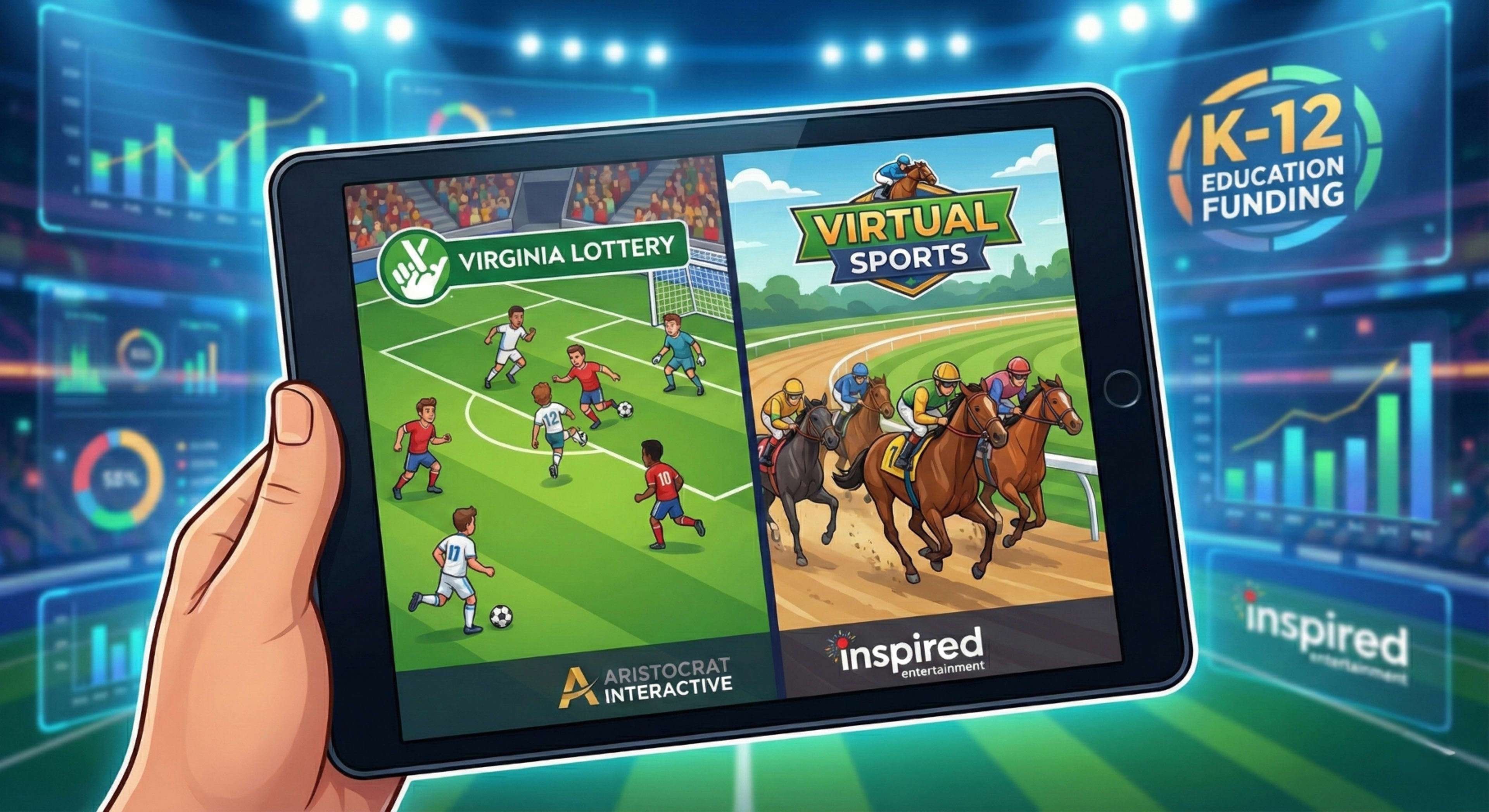 Virginia pioneers US iLottery virtual sports games via Aristocrat-Inspired deal