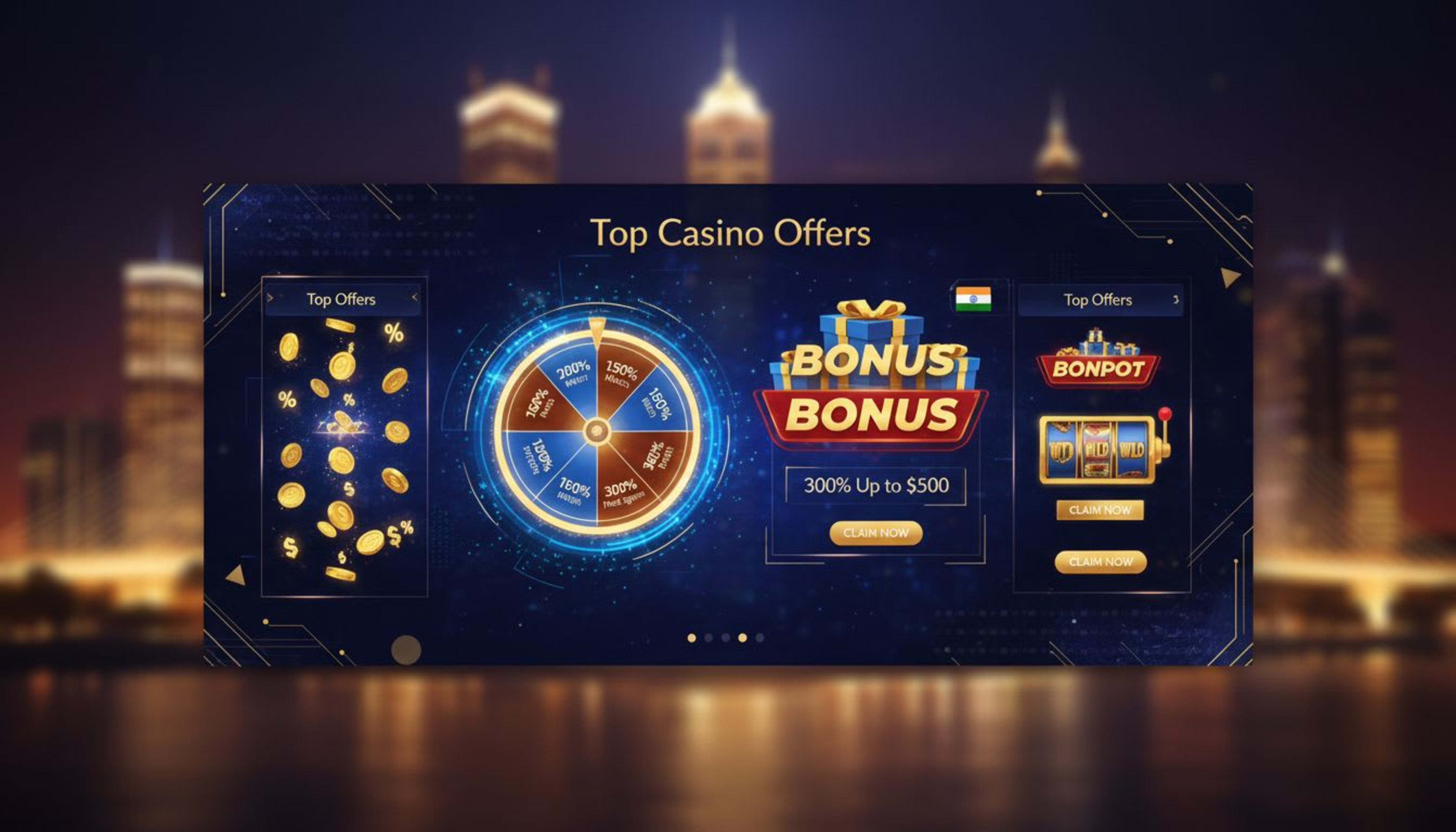 Top Online Casino Bonus Offers in India for 2026 image