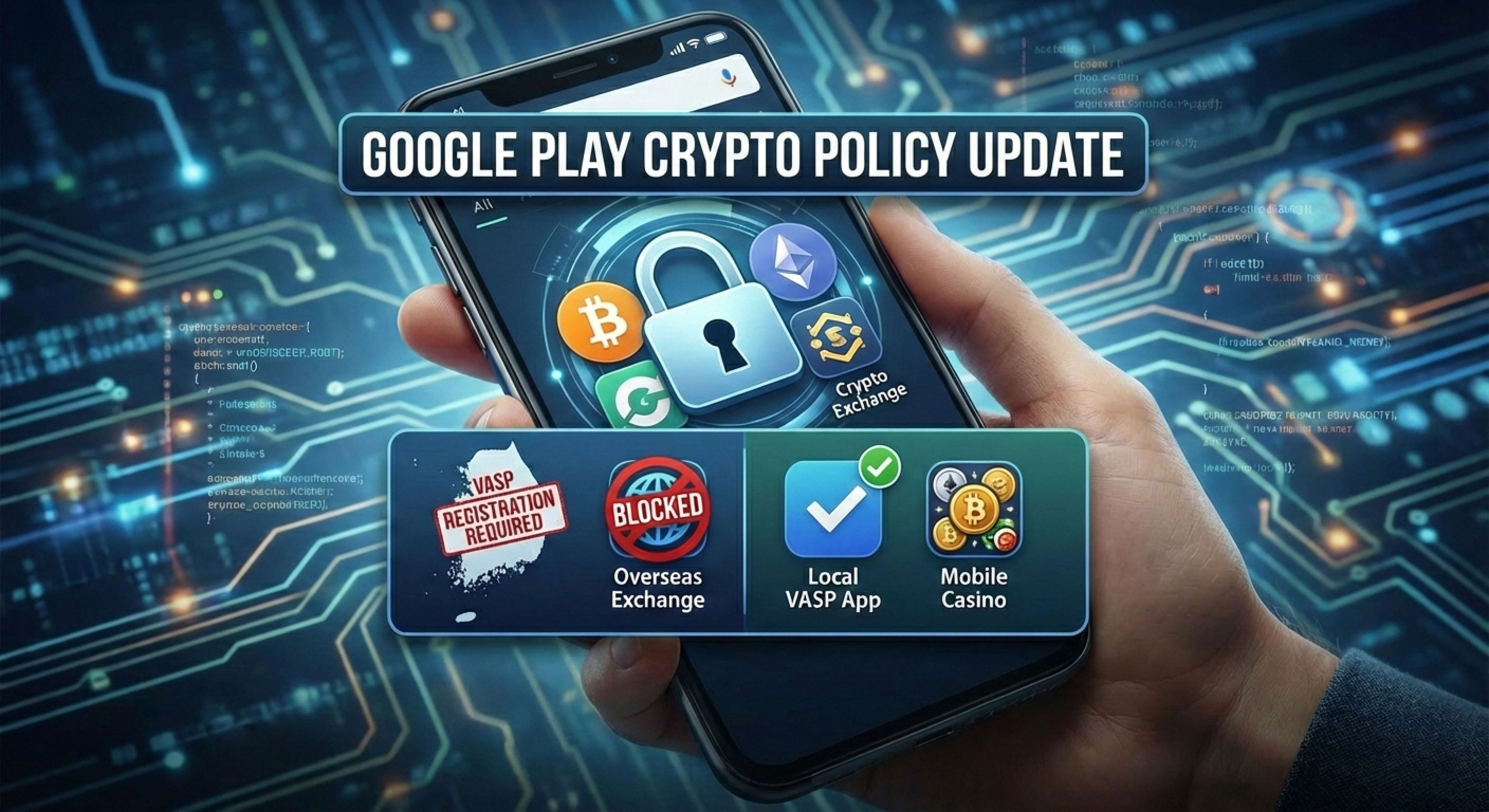 Google Play's new rules require VASP registration for crypto apps in South Korea