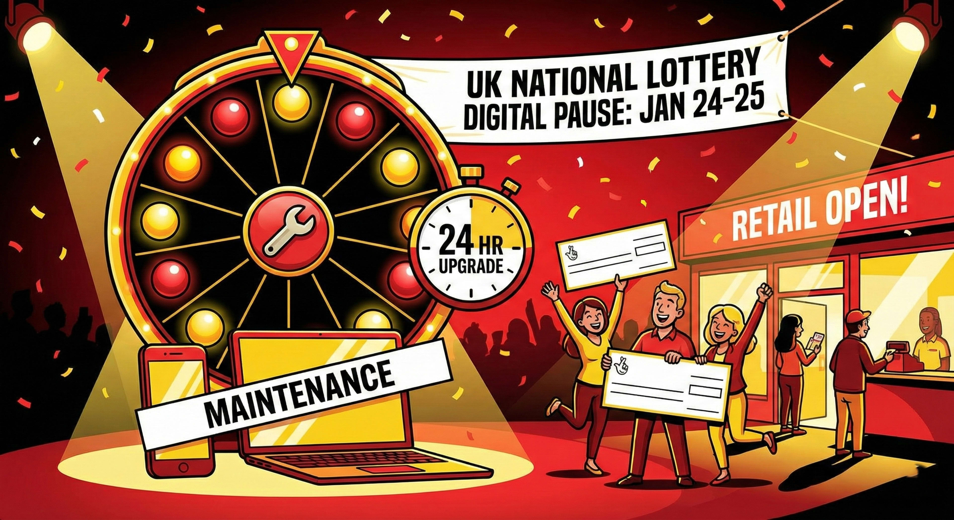 Allwyn has confirmed a comprehensive 24-hour suspension of all United Kingdom National Lottery digital services