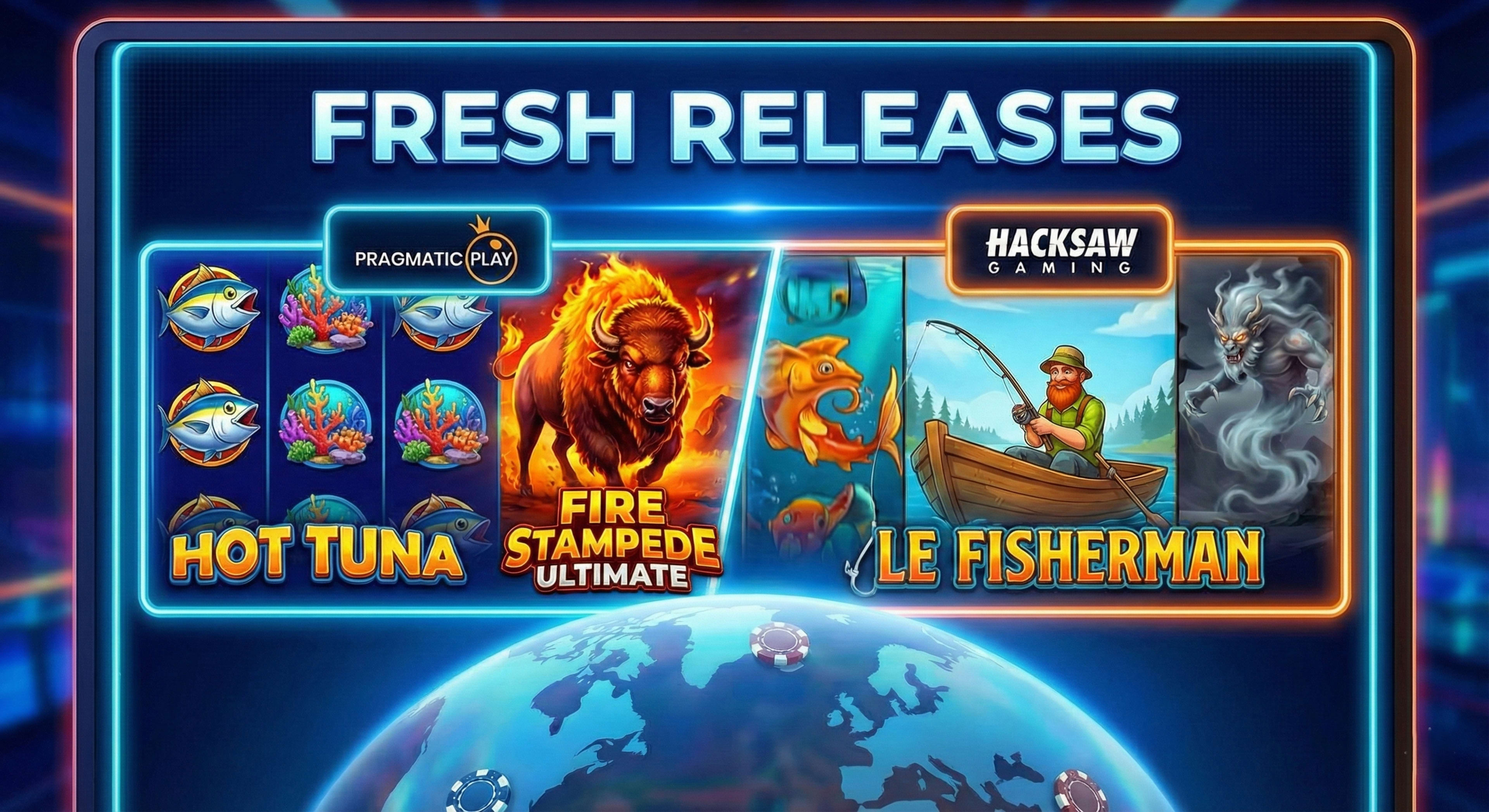 Pragmatic Play leads with multiple high-impact launches featuring classic and adventure themes