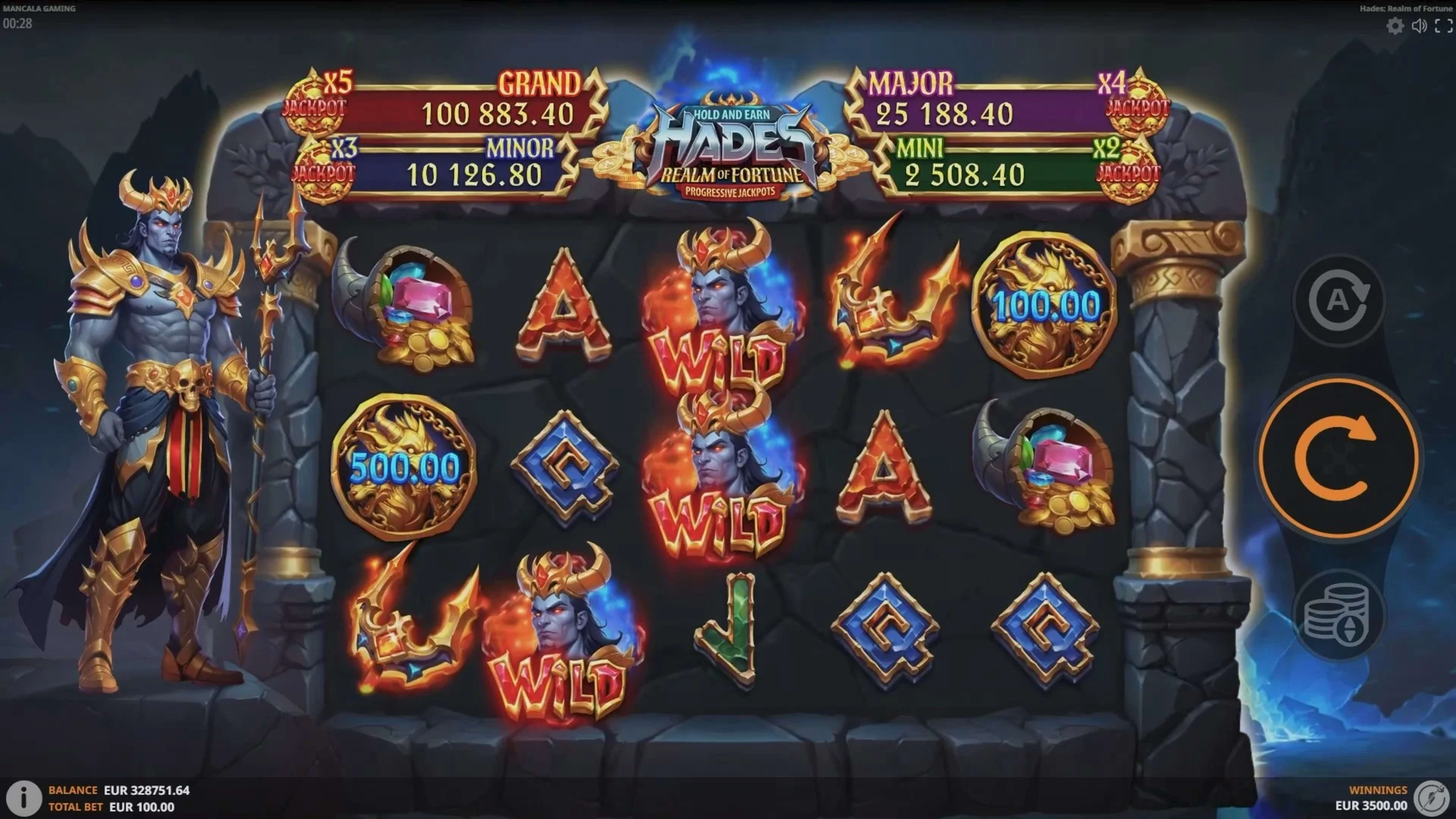 Mancala Gaming has introduced Hades: Realm of Fortune, a dark, Underworld-themed progressive jackpot slot