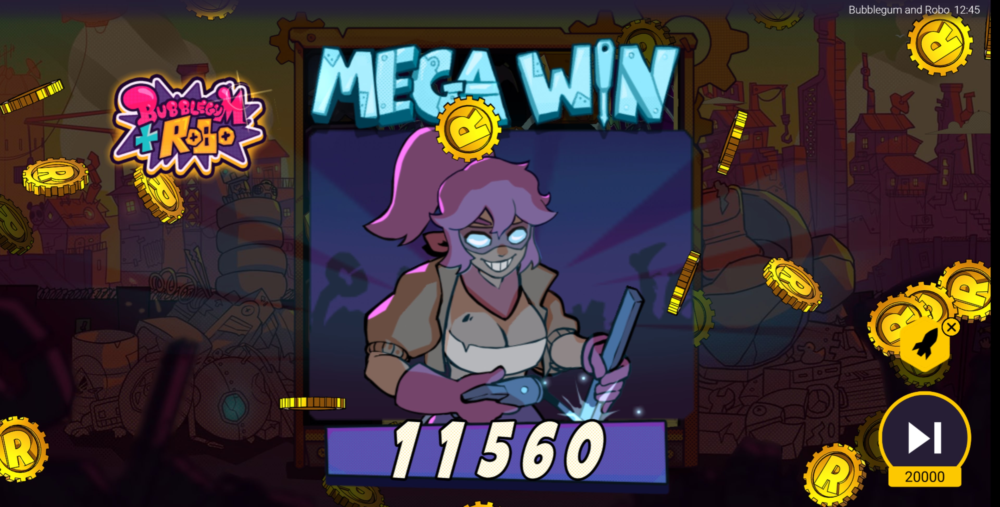 Mega Wins at Bubblegum & Robo up to 20000x