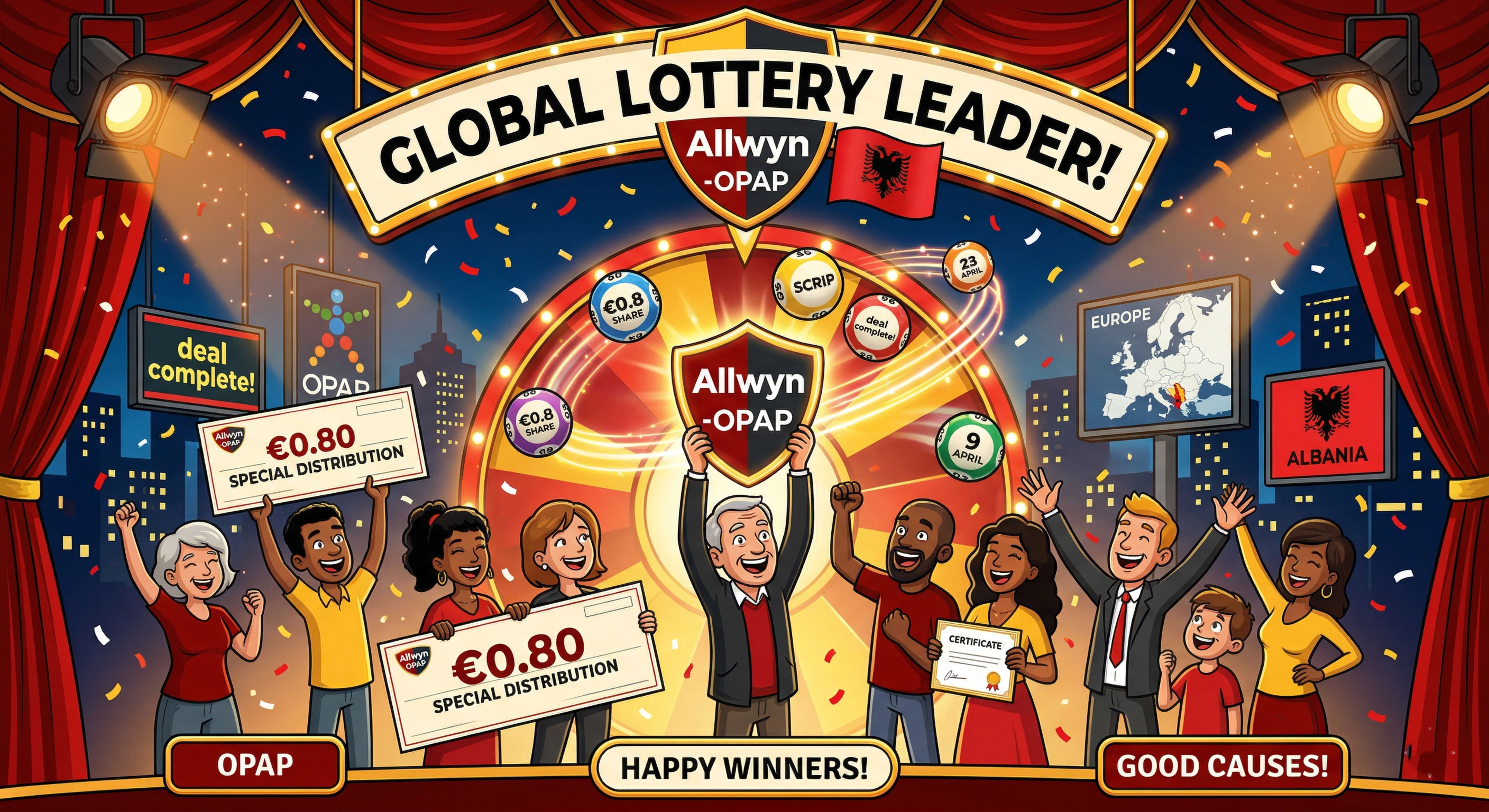 Allwyn AG has approved a €0.80 per share special distribution with a scrip option