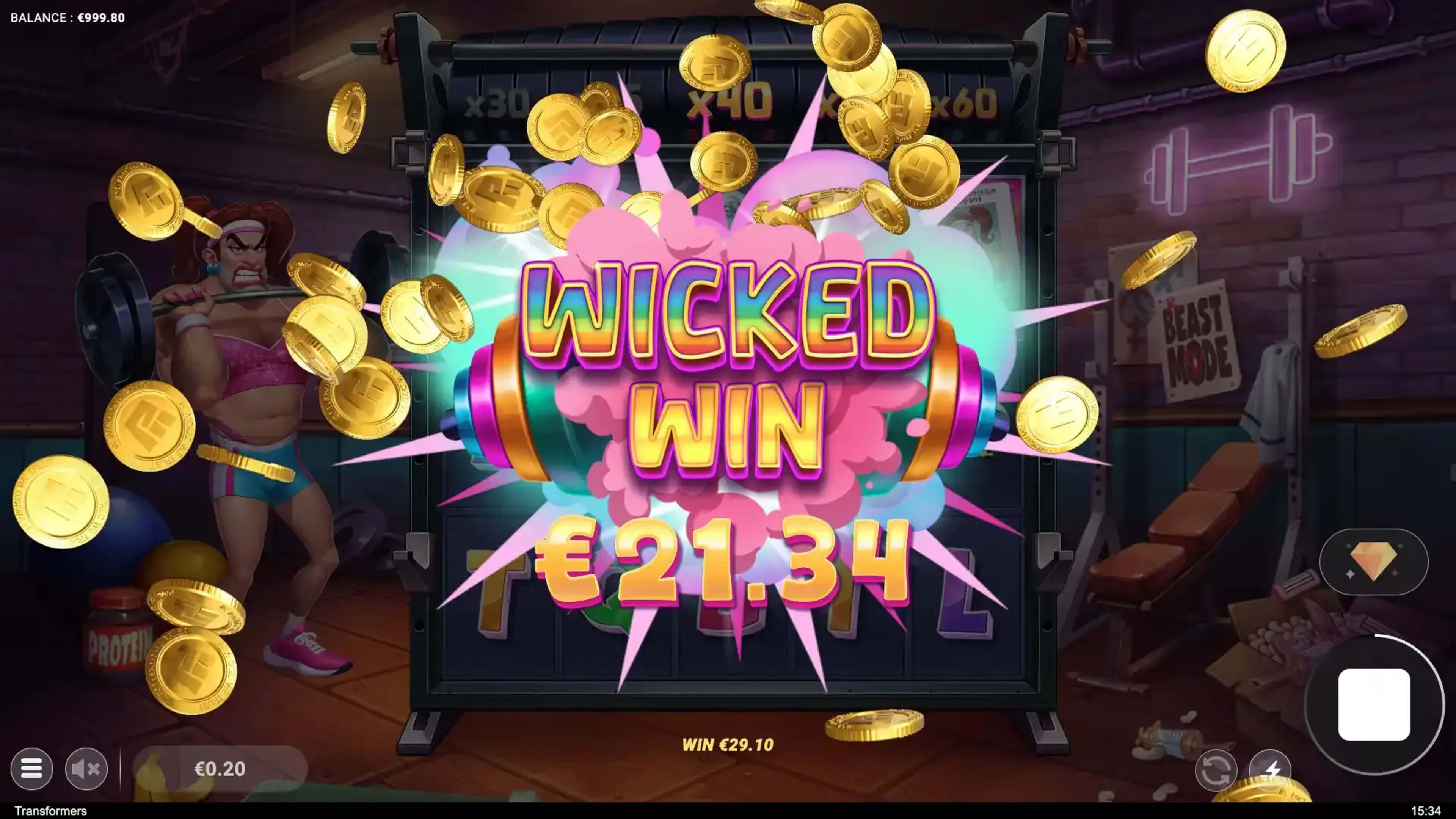 Huge Wins at Transformers by Wicked Games