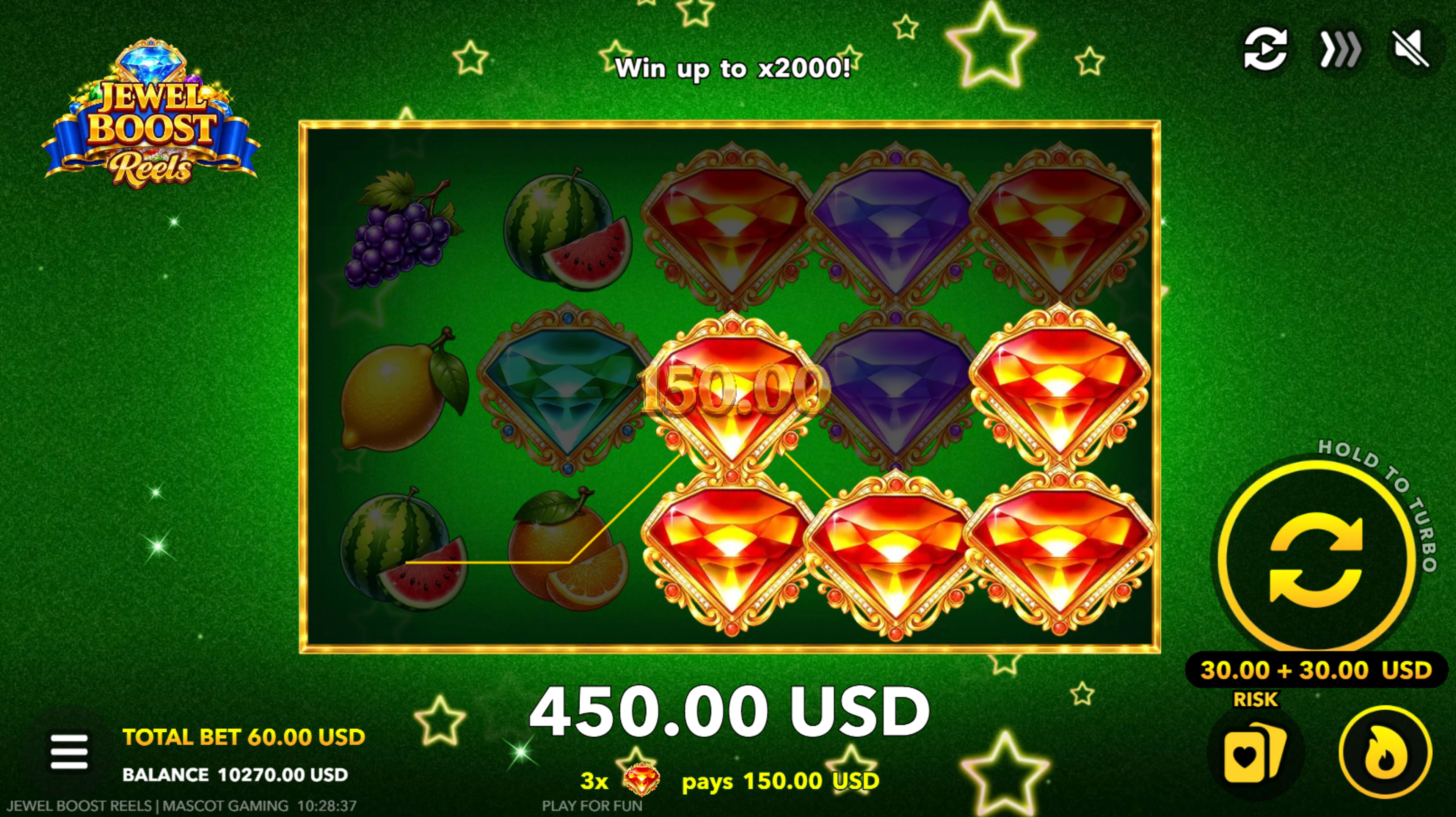 Huge wins at Jewel Boost Reels up to 1000x