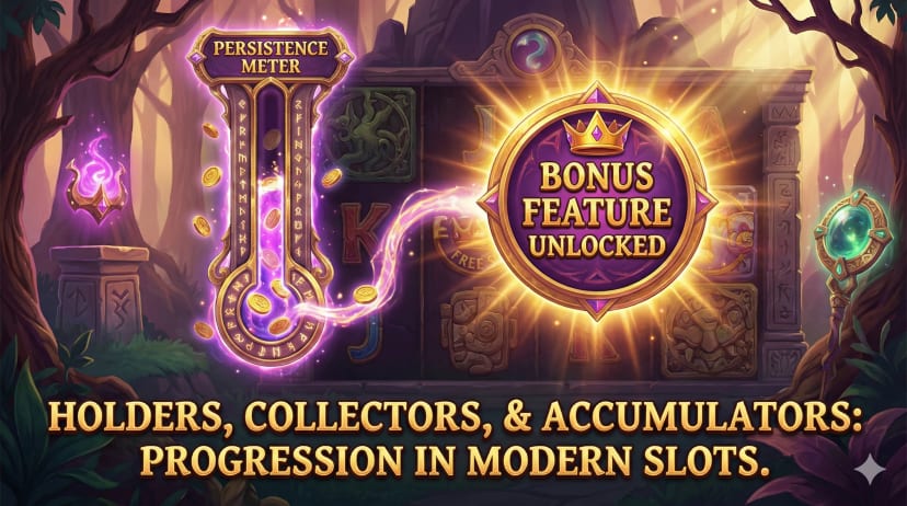 Persistence meters are features that save progress between spins.