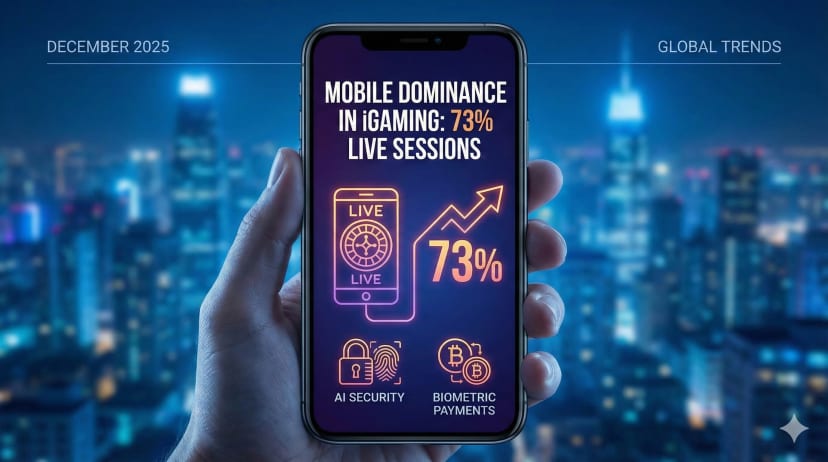 latest in mobile casinos: 73% live sessions on phones, Google Play age rules, AI fraud tools, and crypto payments