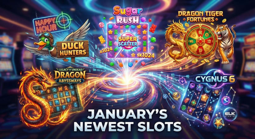 What made January 2026’s hottest new slots spread fast—big multipliers, expanding grids, wheel bonuses, and instant-win scatters—explained in plain English with key RTP and max win data.