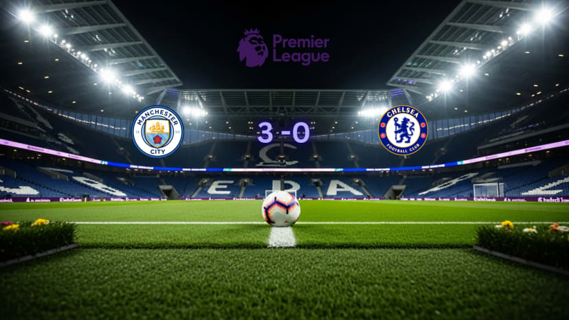 Man City thrash Chelsea 3-0 in Premier League