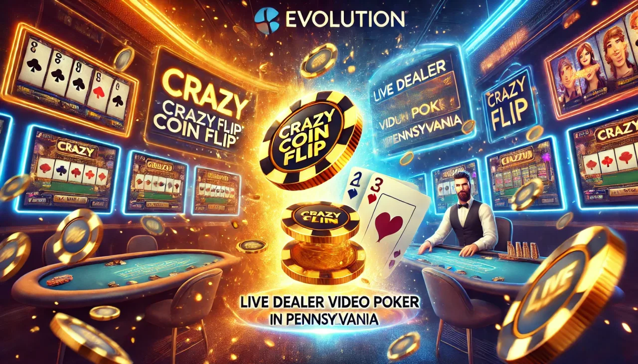 Evolution Expands in Pennsylvania with Crazy Coin Flip and Upcoming Live Video Poker