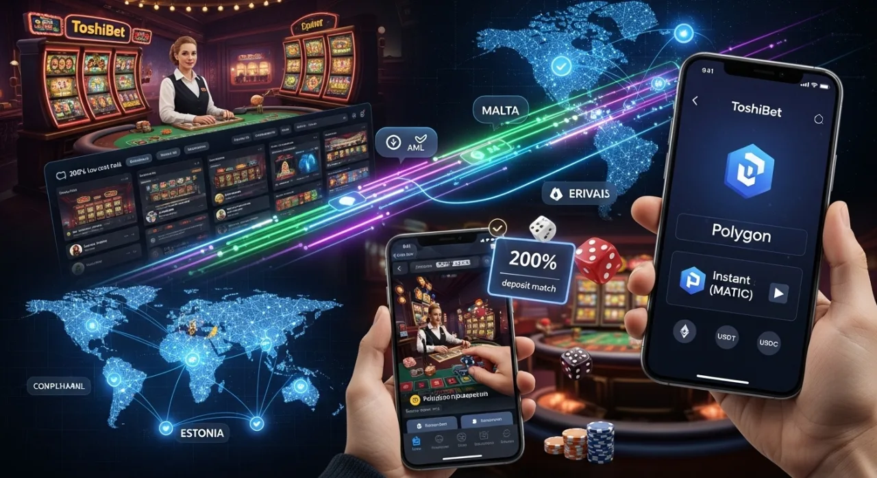 ToshiBet Integrates Polygon for Enhanced Crypto Casino Payments