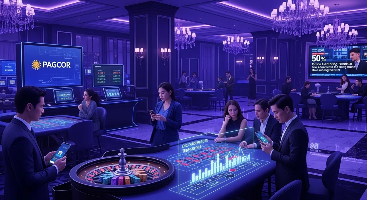 PAGCOR Reports 50% Plunge in Online Gambling Revenue