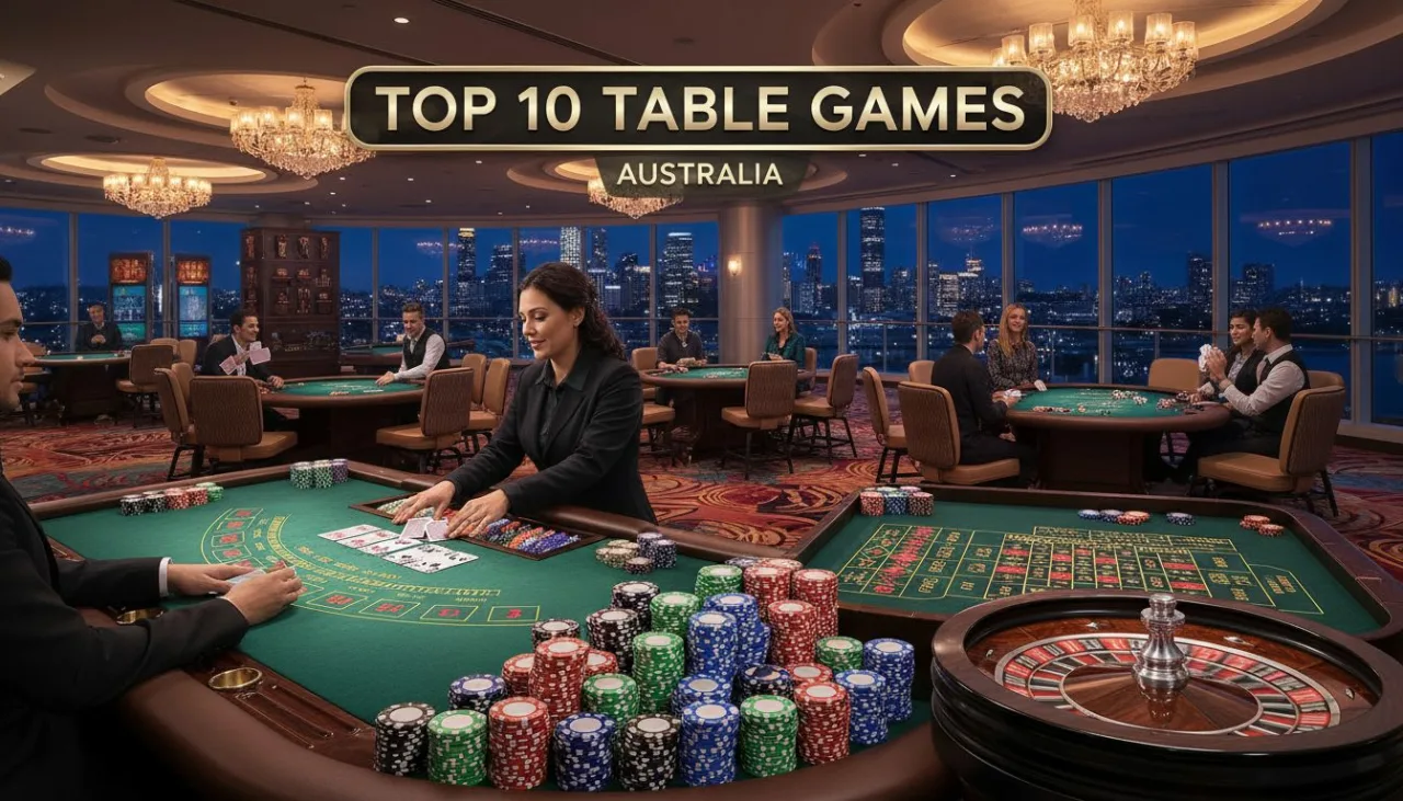 Top 10 Casino Table Games in Australia