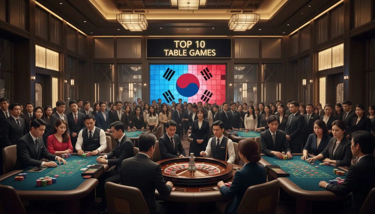 Top 10 Casino Table Games in South Korea