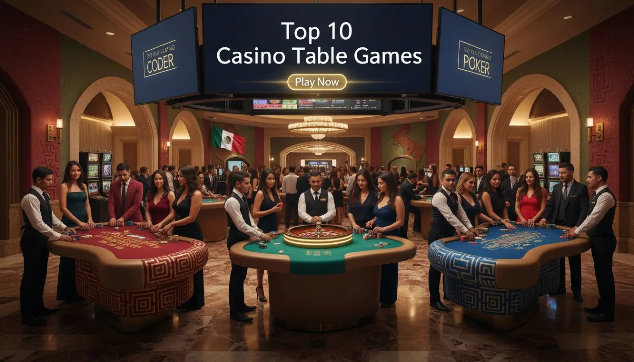 Top 10 Casino Table Games in Mexico