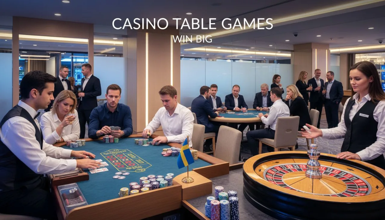 Top 10 Casino Table Games in Sweden
