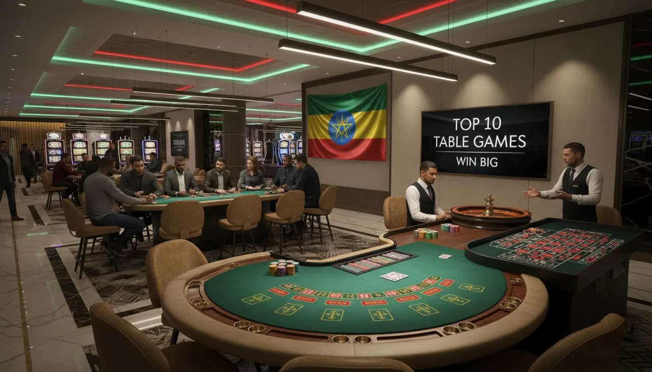 Top 10 Casino Table Games in Ethiopia
