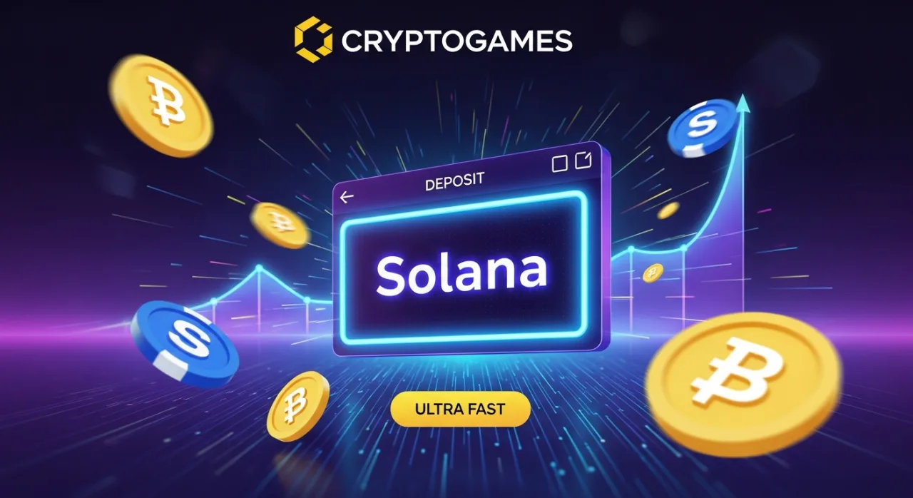 CryptoGames Highlights Solana for Ultra-Fast Casino Deposits