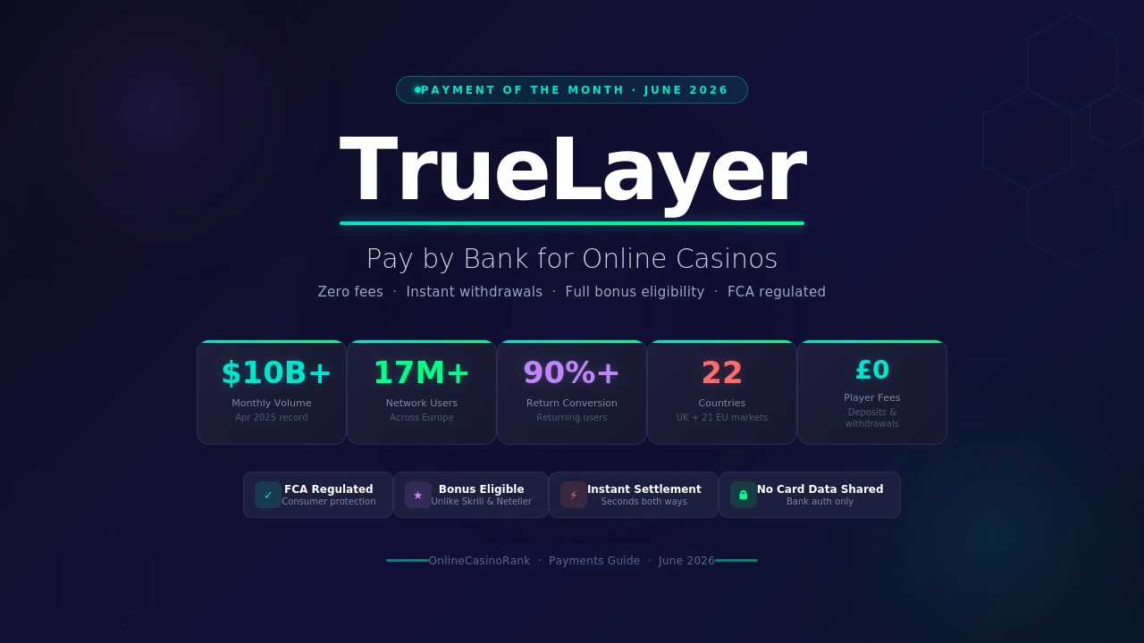 TrueLayer Casino Payments Review – Payment of the Month (June 2026)