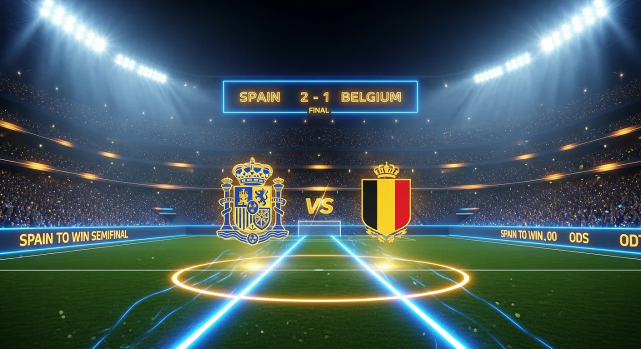 Spain Defeats Belgium 2-1 to Reach World Cup Semifinal