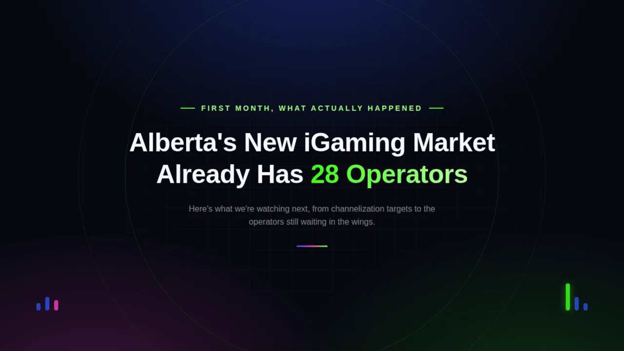 Alberta's New iGaming Market Already Has 28 Operators. Here's What We're Watching Next