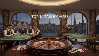 Top 10 Casino Table Games in Latvia