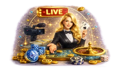 Live crypto-casino's