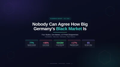 Nobody Can Agree How Big Germany's Online Gambling Black Market Actually Is