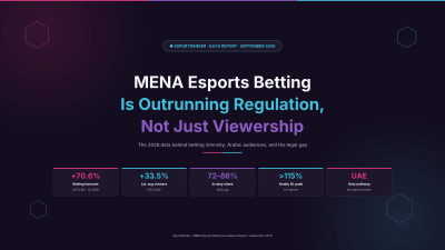 MENA Esports Betting Is Outrunning Regulation, Not Just Viewership
