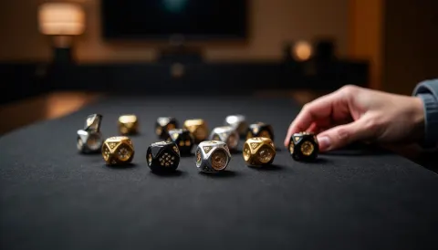 Magnetic Dice Roll with Roulette-Like Precision