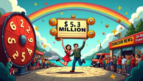 Port Chalmers Celebrates $5.3M Lotto Powerball Win