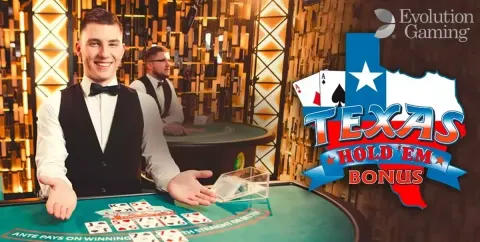 Bästa Texas Hold'em-bonus livecasinon i 2026