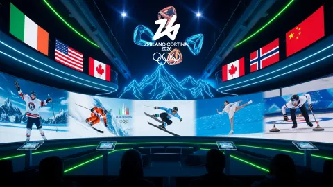 2026 年米兰科尔蒂纳冬奥会结束最后的奖牌颁奖典礼