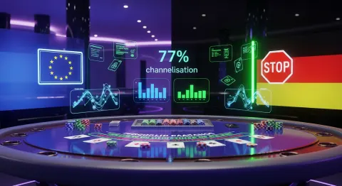 Die deutsche Glücksspielbehörde meldet eine Kanalisierungsrate von 77%