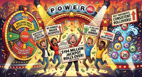 Powerball Jackpot Climbs to $194 Million After Rollover